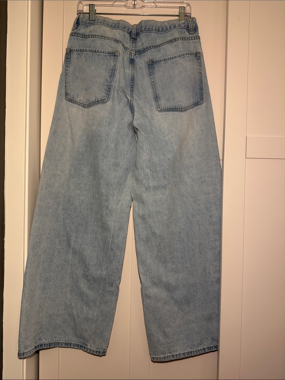 Brandy Melville Light Blue Wide-Leg Jeans - Picture 2 of 4
